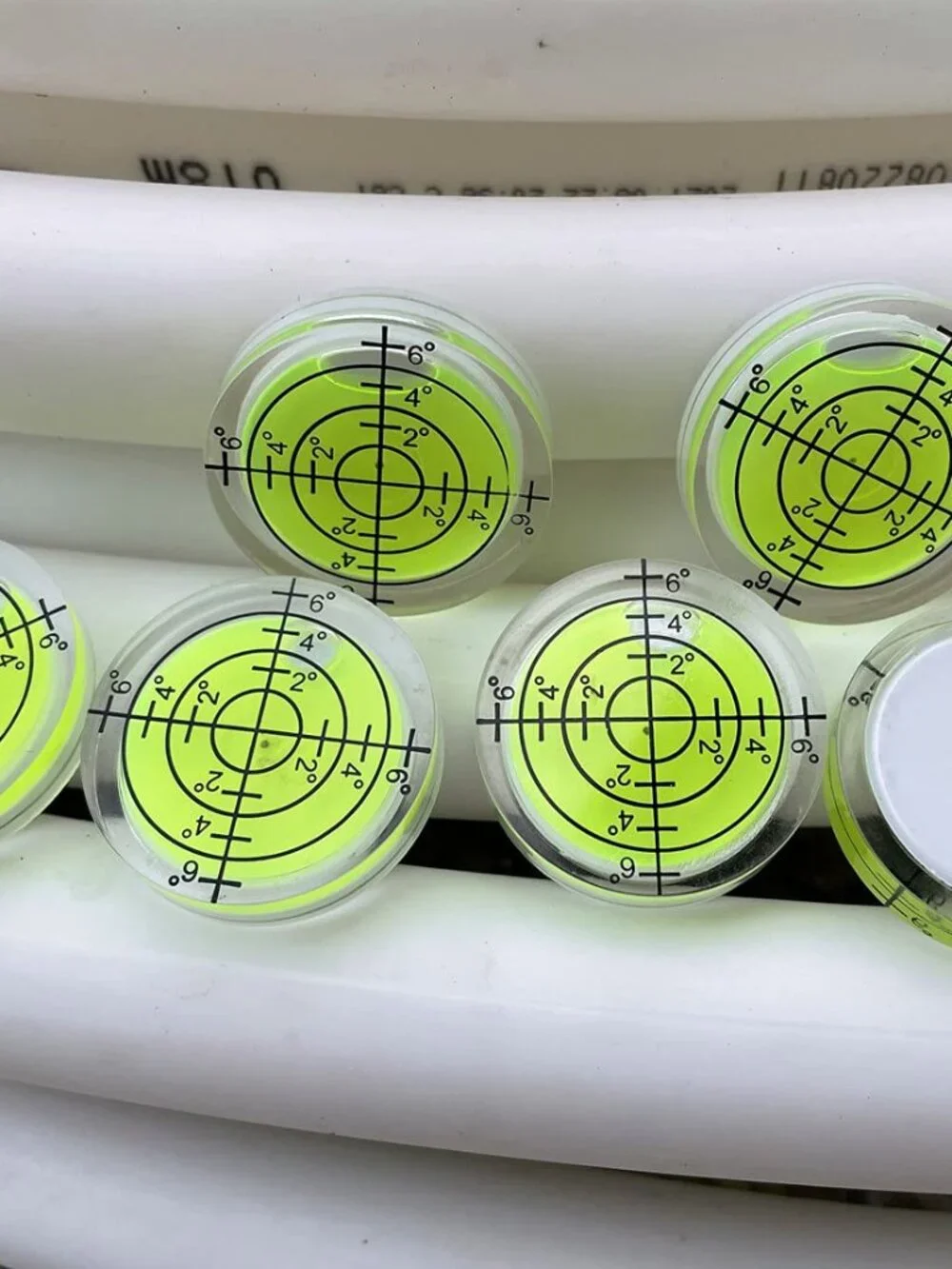 3Pcs Circular Bubble Level Bullseye Degree Marked Surface Round Spirit Levels Me